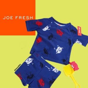 NWT Joe Fresh Baby Graphic UPF 50+Rashguard Set
